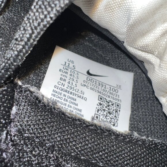 Nike Dunk Low Retro Men's size 11.5 White Black Panda DD1391-100 - Picture 8 of 8